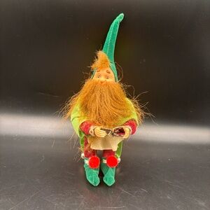 Vintage Brinn’s Hidden Kingdom Elf Gnome Posable‎ Legs 9” Christmas